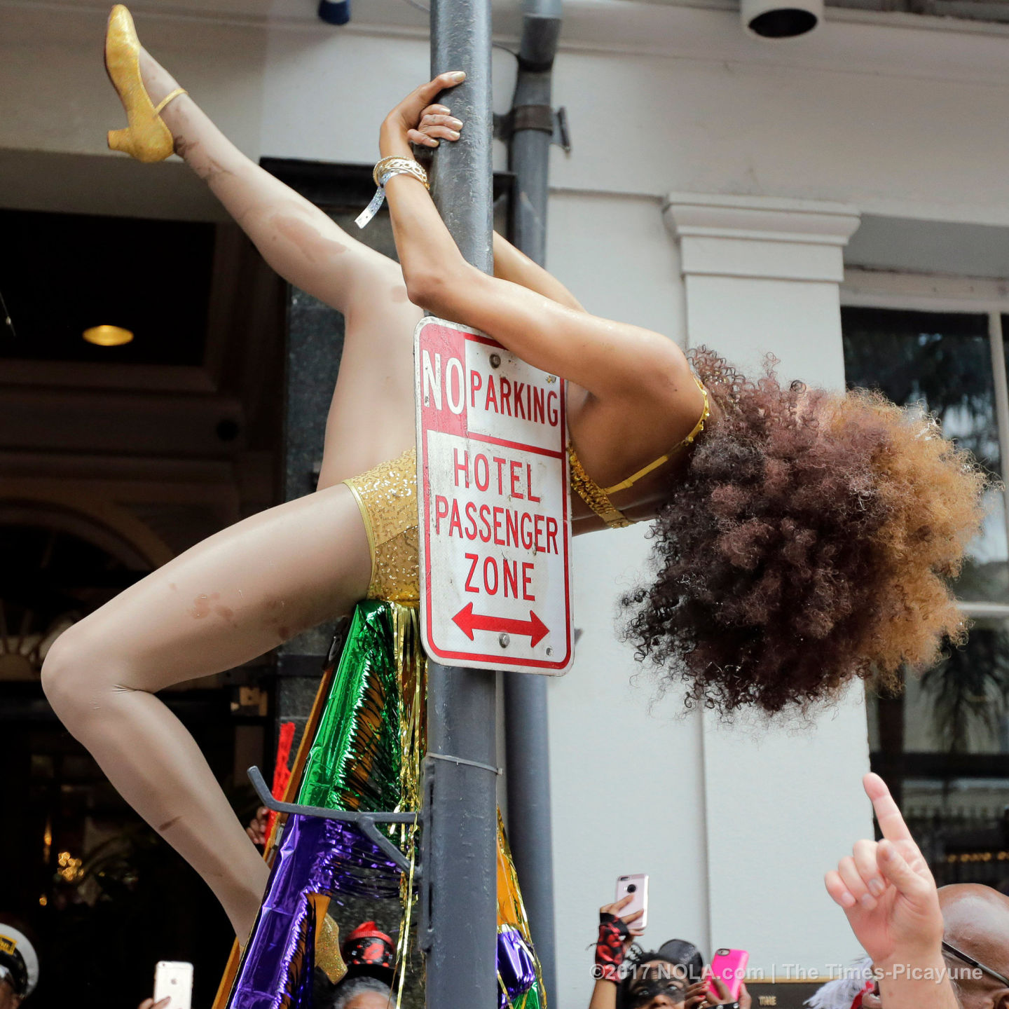 Only on Bourbon Street: Greasing of the Poles for Mardi Gras
